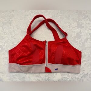 SHEFIT Ultimate Sports Bra Red Size 1 Luxe Front Zip Wire Free High Impact